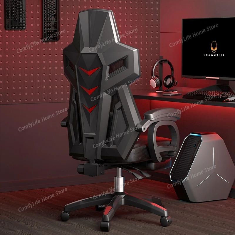 Sillas de Oficina Ergonómicas con Soporte Lumbar, Diseño para Juegos, Reclinables y Giratorias, Muebles de Oficina