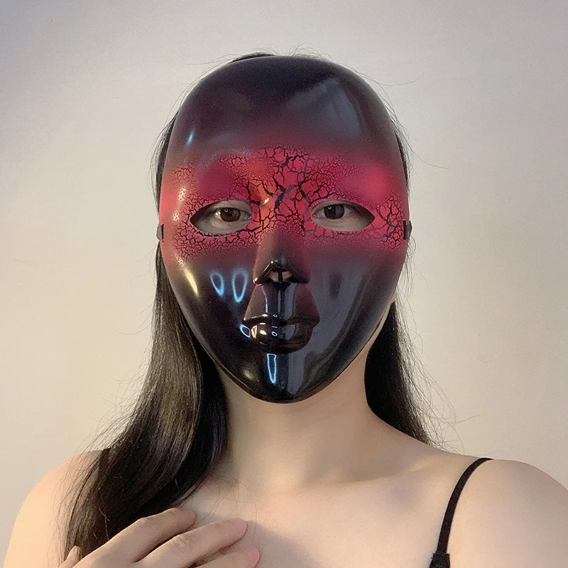 Maschera spaventosa per donna Uomo Halloween Ballo in maschera a pieno facciale Hip Hop Carnaval Maschera da festa spettrale Maschera da Mardi Gras fantasma horror