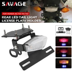 License Plate Holder LED Tail Light For HONDA NC750X NC750S NC700S NC700X Motorcycle Tail Tidy Fender Eliminator NC700 NC750 S/X
