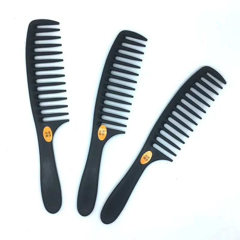 Wide-Tooth Comb Plastic Pear Flower Head Large-Tooth Wide-Tooth Hairdressing Curly Hair Comb Anti-Static Hair Comb