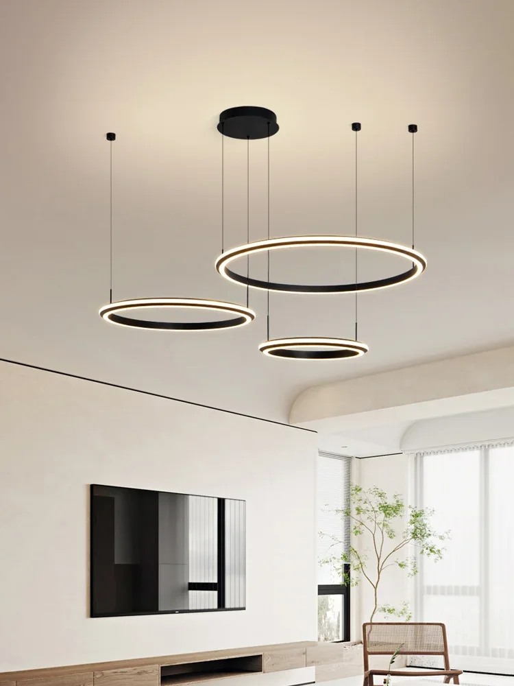 Living room chandelier Modern light Minimal ring light Modern luxury restaurant Bedroom light Ceiling chandelier