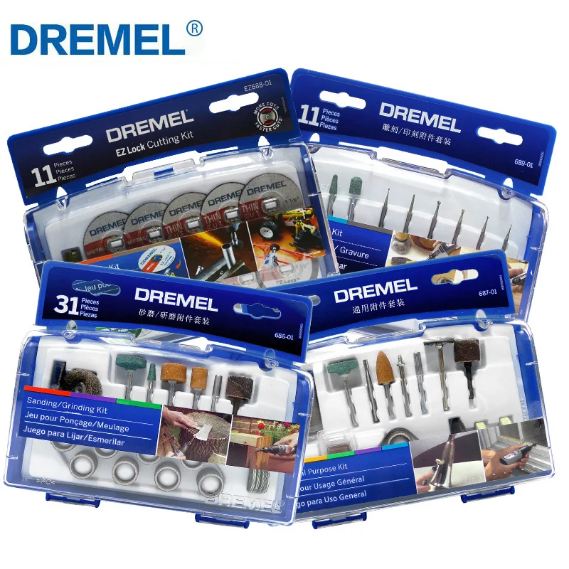 Dremel Moagem Ferramentas Acessórios Kit Disco de Corte Escultura Broca Roda Polonês Limpo Roda Abrasiva Conjunto de Ferramentas Rotativas