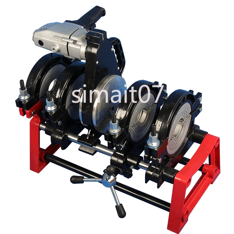 ماكينة لحام يدوية بأربعة حلقات لأنابيب PP PPR HDPE MPP مقاس 63-160 مم، مجموعة ماكينة لحام هيدروليكية