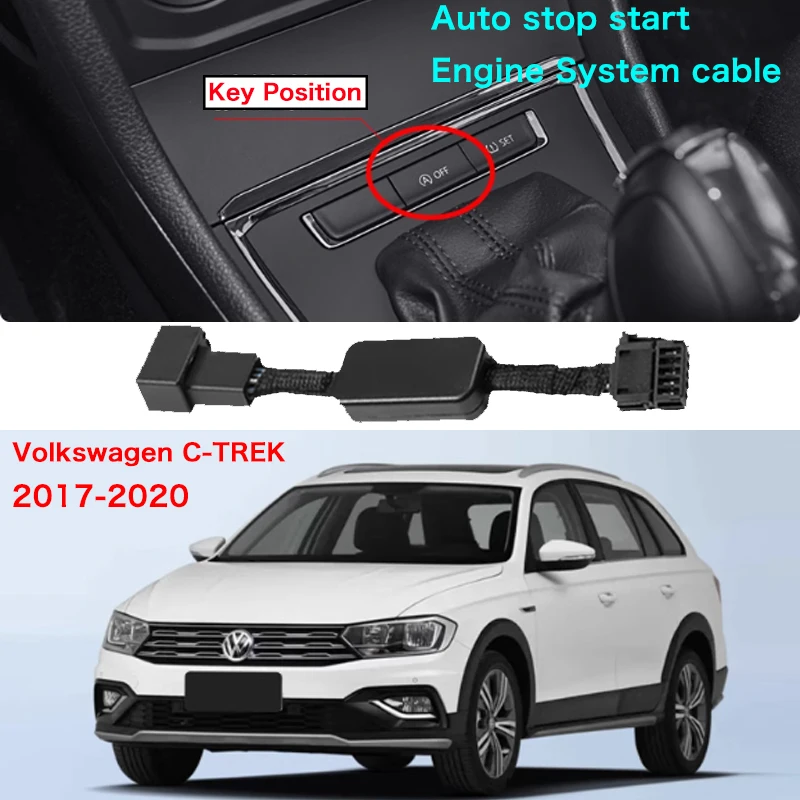 For VW Volkswagen C-TREK 2017-2020 Car Automatic Stop Start Engine System Off Device Control Sensor Plug Stop Cancel