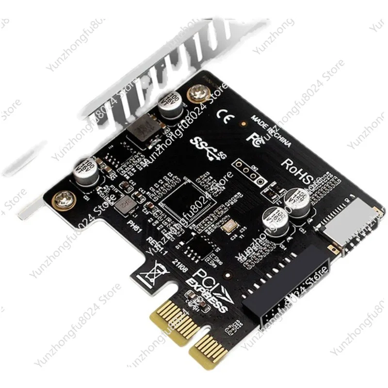 

Desktop PCIe To USB3TYPE-E Front TYPE-C19P20P Expansion Card Self-powered with Insurance