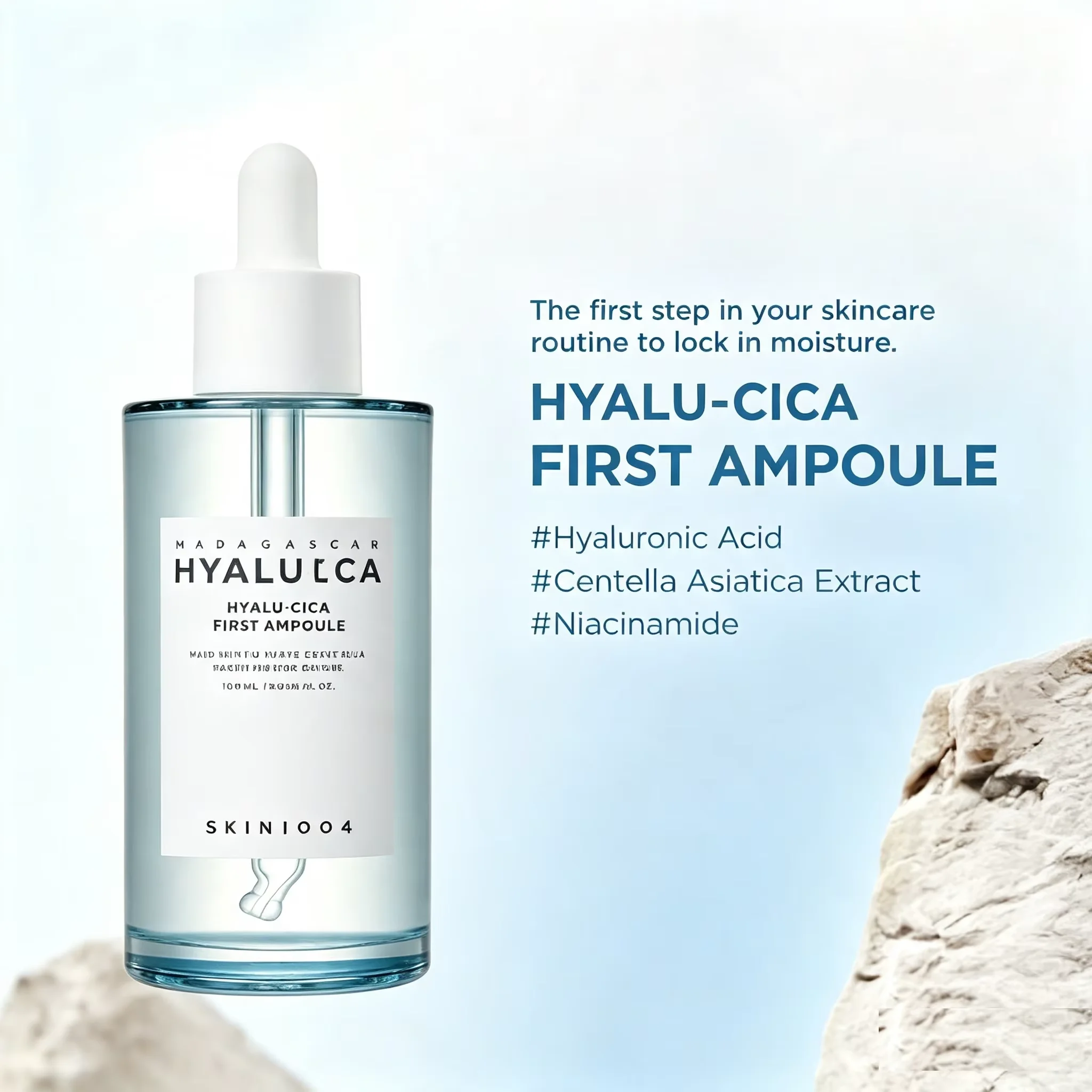 Hyalu-Cica First Ampoule Korean Serum First Ampoule 100ml Hyaluronic Acid Deep Hydration Soothe Red Sensitive