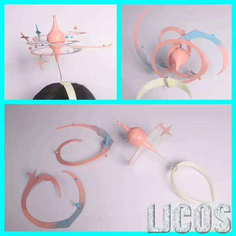 New Blue Archive Misono Mika Cosplay Halo Headwear Hair Crown Student Hairpin Costume Handmade Hair Accessories Gifts