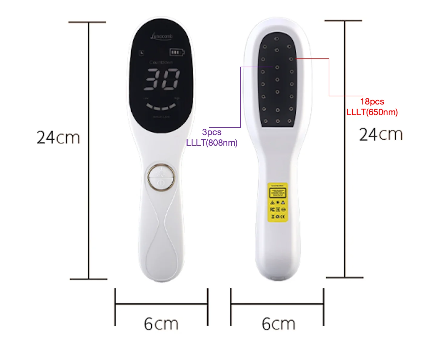 CE Certified Portable Handheld Lllt 650nm And 808nm Cold Laser Low Level Laser Therapy Device For Wound Healing