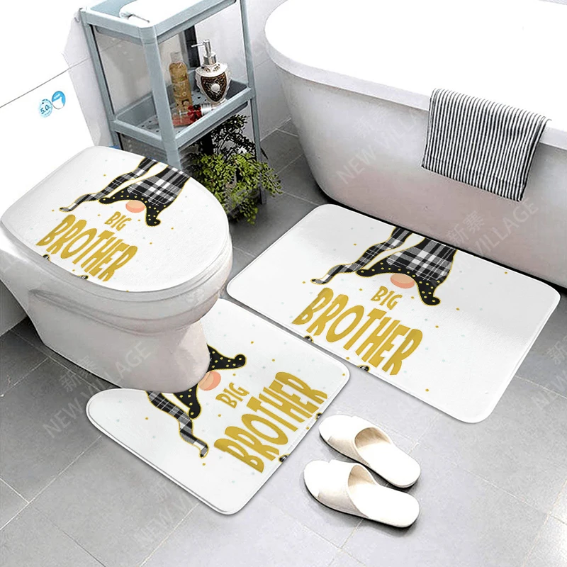 Non slip shower mat bathroom carpet shower mathome decoration Christmas surrounding decoration water absorption bathtub carpet