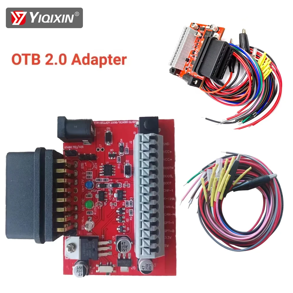 

OTB 2.0 Adapter ECU Programmer Tool (OBD on Bench Adapter) Three Way BOOT Upgrade to OTB Mode 16 Pin For KT200 KT200II Foxprog