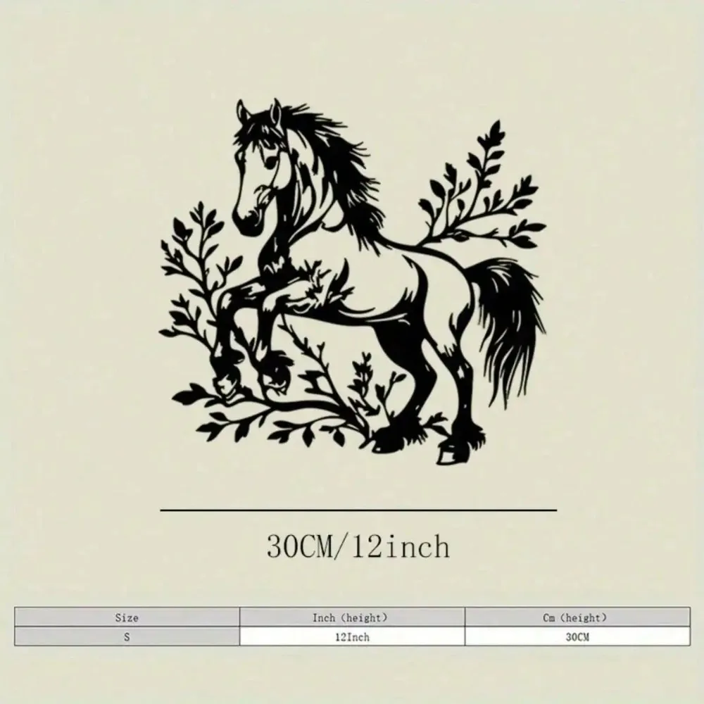 Galloping Horse Metal Wall Art Sculpture Rustic Farmhouse Decor Indoor Outdoor