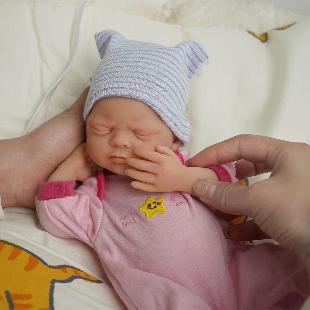 12 "micro preemie corpo inteiro silicone boneca do bebê realista mini boneca reborn surpreço crianças anti-stress minha melodia reborn bonecas