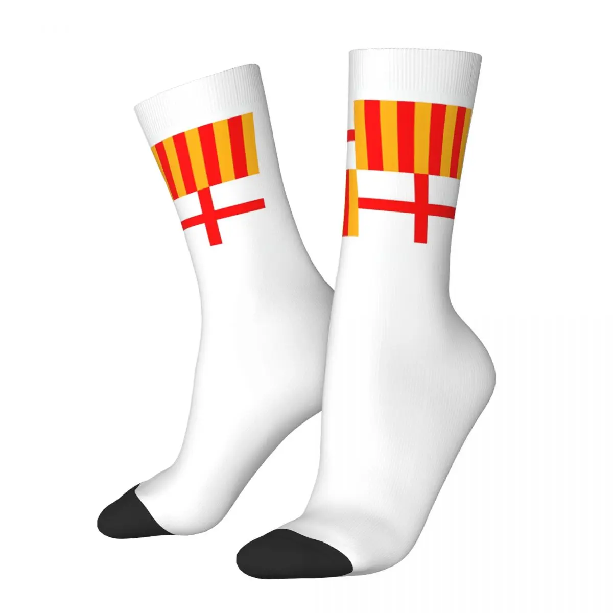 Barcelona Flag Bath Mat Men Women Socks Outdoor Novelty Spring Summer Autumn Winter Stockings