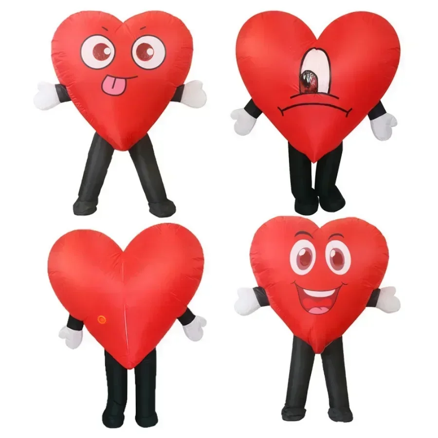 

Inflatable Red Love Heart Costume Blow up Mascot Suit Fun Adult Valentines Day Christmas Mothers Day Party Cosplay Fancy Dress