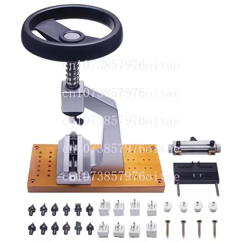 5700 Watch Case Back Opener Screw Style Bench Watch Opener with Metal Wooden Base for Closer Suitable for Watch Making Repair