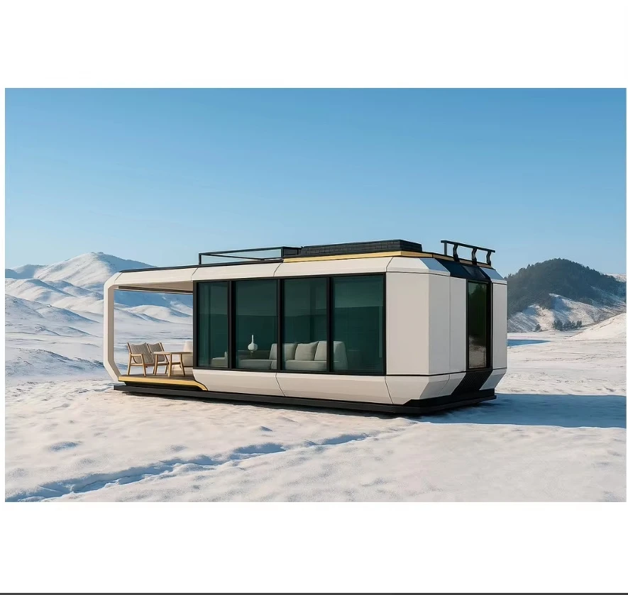 Casa Móvil Prefabricada con Sistema Inteligente para Acampar al Aire Libre, Venta Directa de Fábrica, Cápsula Espacial