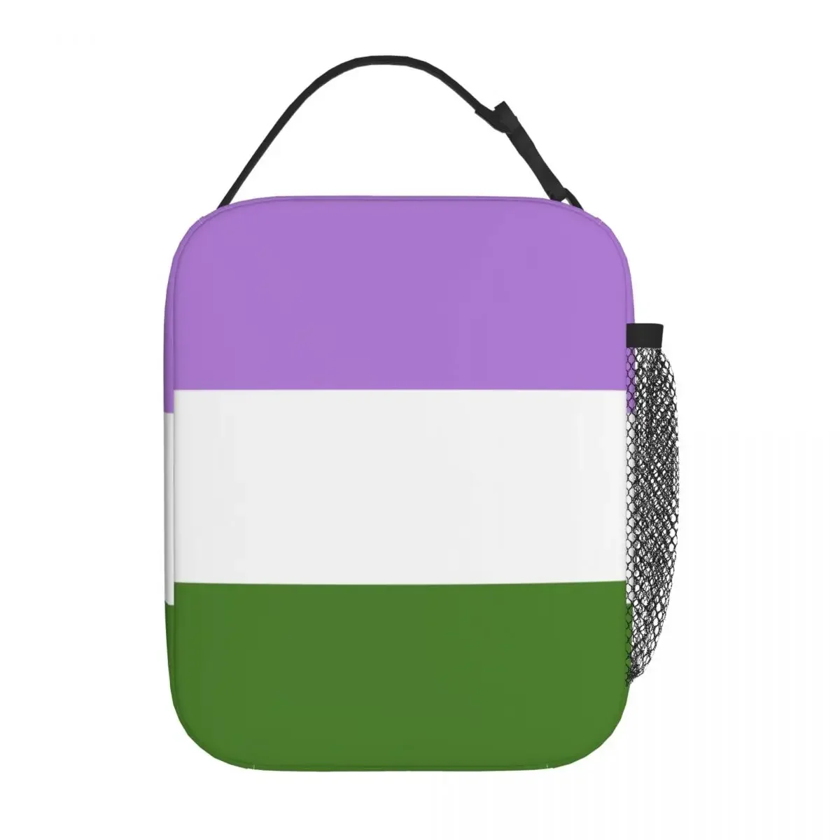 Genderqueer Pride Flag Thermal Insulated Lunch Bags Gender non-normatively Bag for Lunch Thermal Cooler Lunch Box