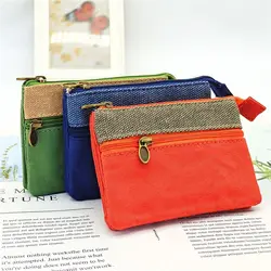 Women's Short Wallet Cotton Coin Purse Female Cloth Mini Money Pouch Card Bag Ladies Little Handbag for Women Girls