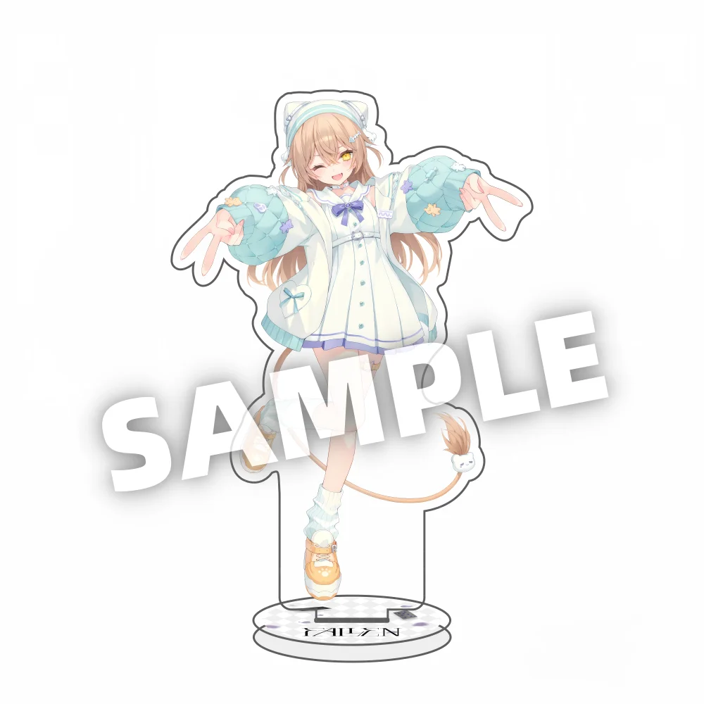 Anime Japanese ACG VTuber Acrylic Double-Sided Standee Toy Gifts-Rurudo Eve, Noah, Jane Doe, Rurudo Lion, rurudo Diner keychain