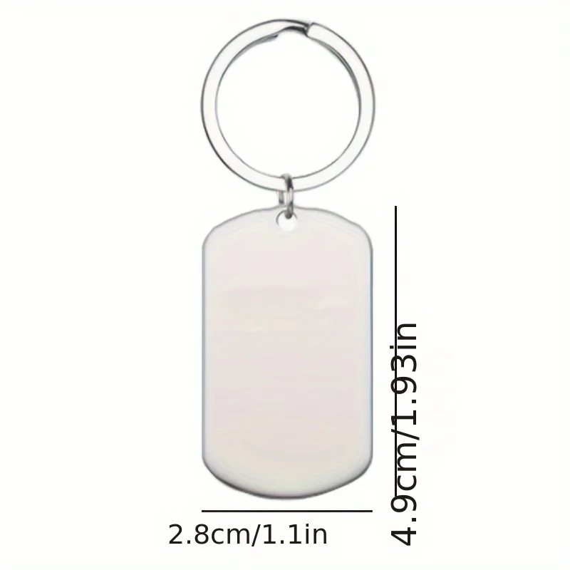 Military Stainless Steel Keychain – Inspirational Gift for Readers, Small Christmas Birthday Present