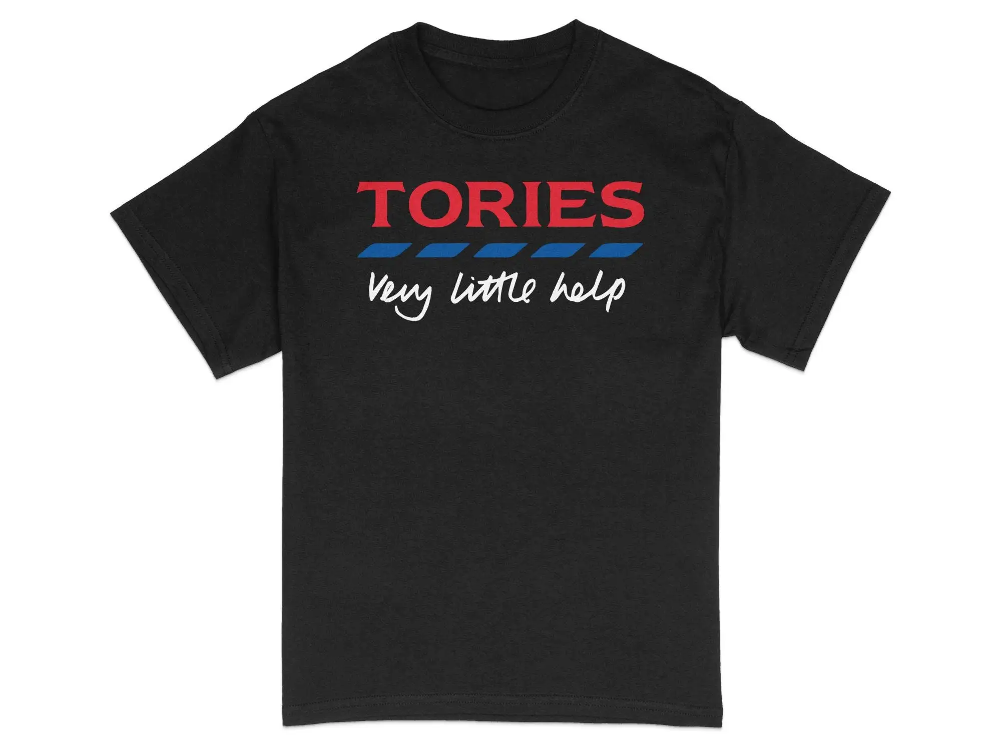 Red White Blue TORIES T Shirt Patriotic Statement Bold Text Casual Fashion Top Trendy Design