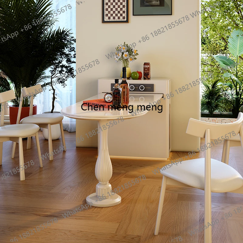 

Nordic Wall Dining Table Chairs Small Mini Garden Designer Dining Table Kitchen High Mesas De Comedor Living Room Furniture