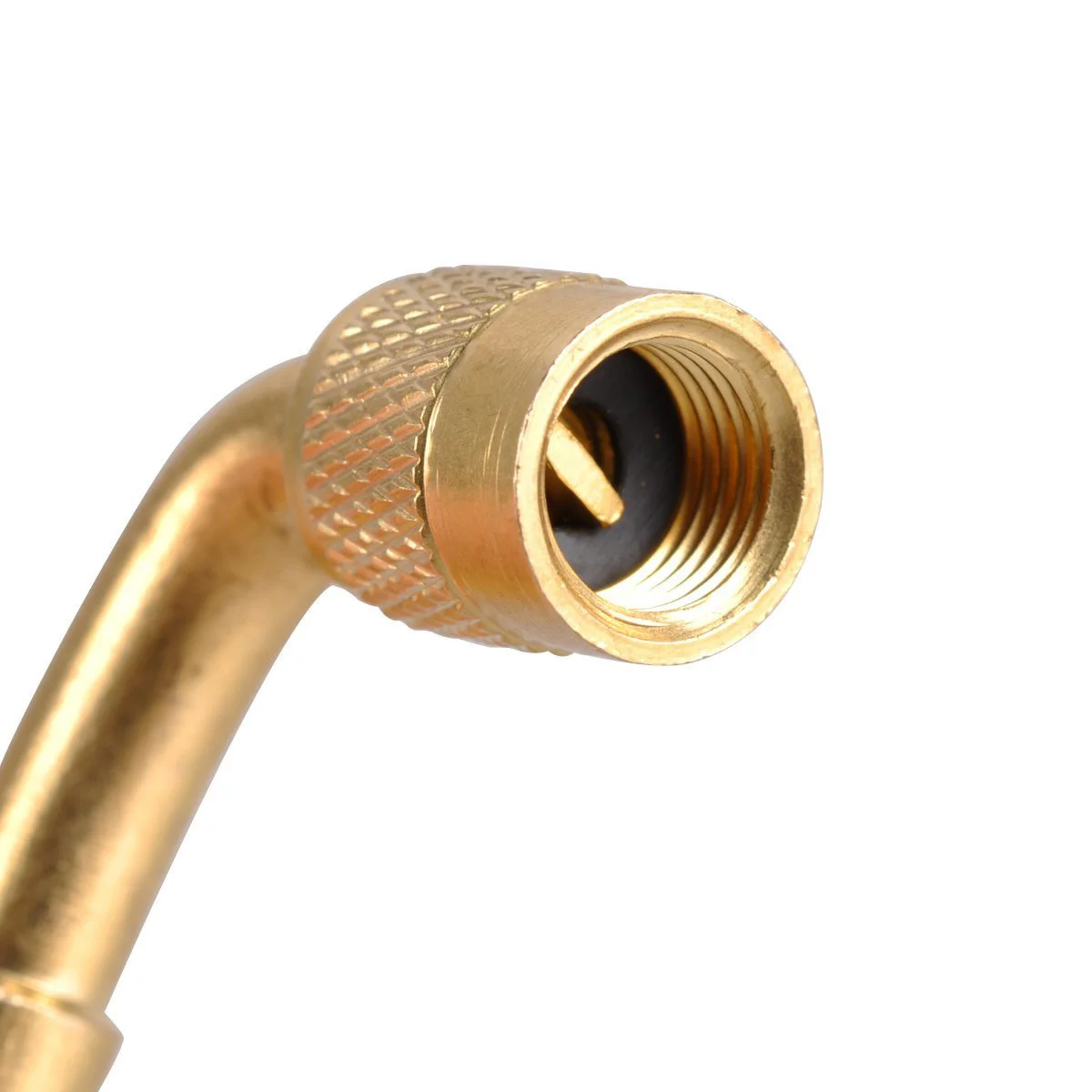 

4Pcs Universal Valve Extension Adapter 90 Degree Angled Bike Motorcycle Car Tire Stem with Metal Cap for Easy