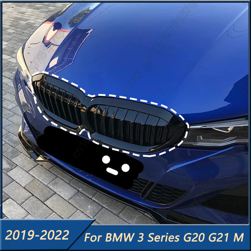 

Front Radiator Grid Grille Kidney Grill Tuning Mesh For BMW 3 Series G20 G21 318i 320i M340i 2019-2022 M-Pack Racing Grills