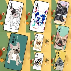 French Bulldog Dog Case For POCO F6 X6 X3 X5 M6 Pro F3 F5 M5s Xiaomi 14 Ultra 13 12 Lite 11T 12T 13T Pro Cover