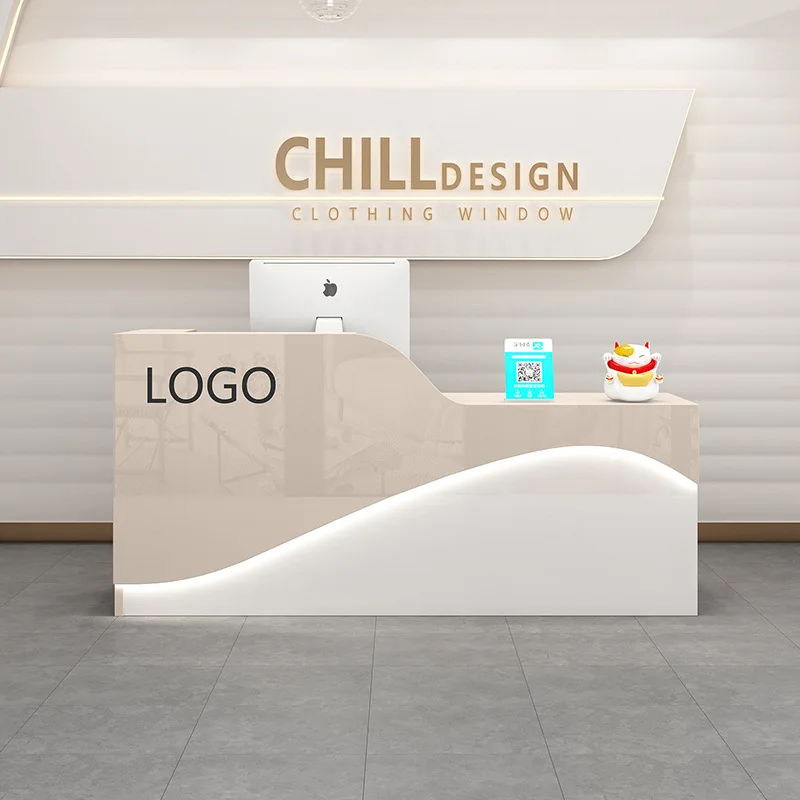 

Simple Modern Reception Desks Clothing Beauty salon Convenience Supermarket Reception Desks Shop cashier Furniture La mesa JTR