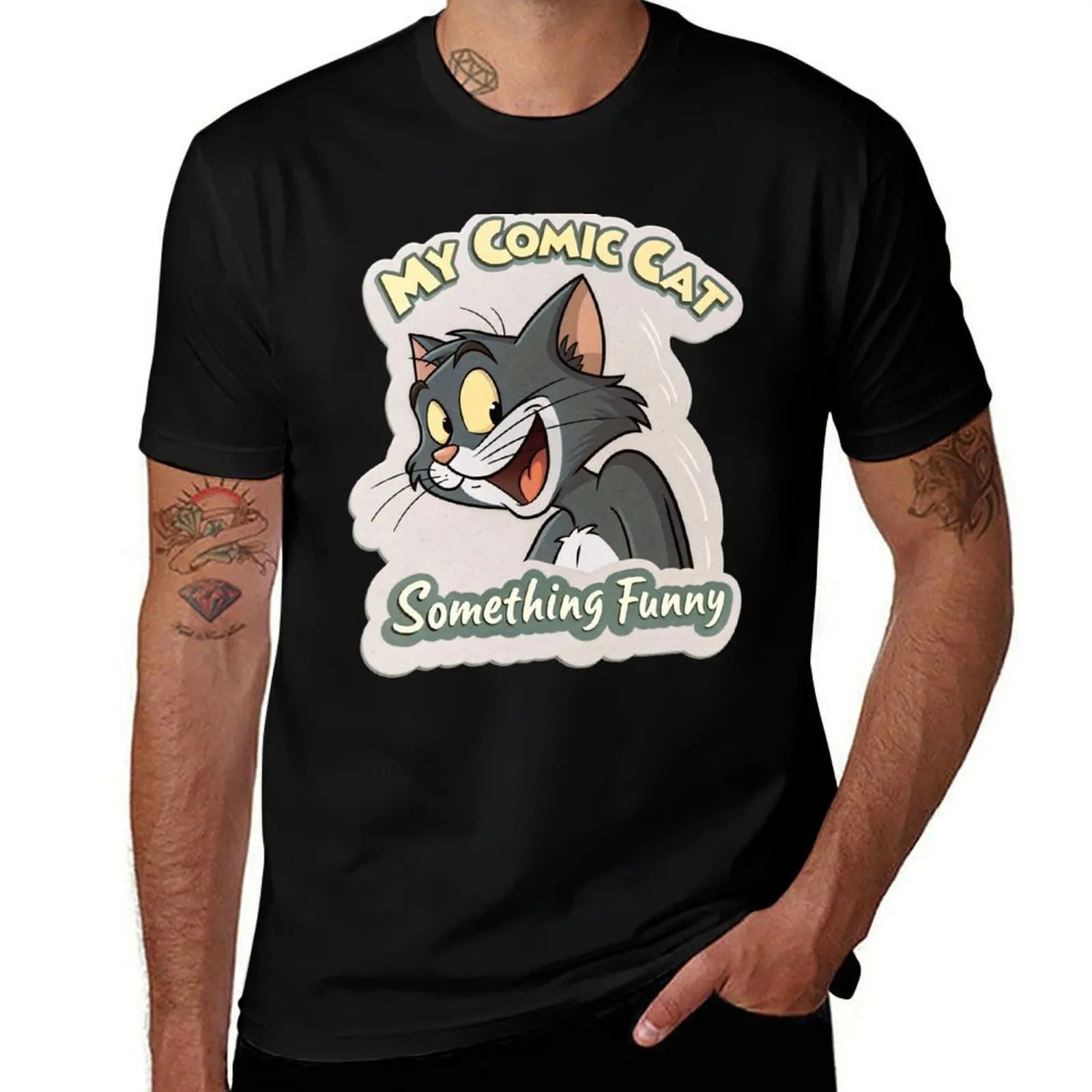 

MY COMIC CAT T-Shirt summer 2025 clothes Anime t-shirt men clothings