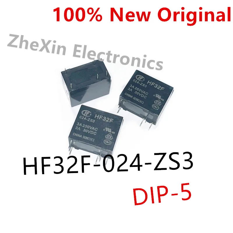 10PCS/Lot   HF32F-024-ZS3 、HF32F-012-ZS3 、HF32F-005-ZS3  New Original Power Relay   HF32F/012-ZS3 、HF32F/005-ZS3 、HF32F/024-ZS3