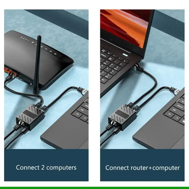 U55C 2 Port 1000Mbps 2 In 1 Out/1 In 2 Out Switcher RJ45 LAN Switch Selector