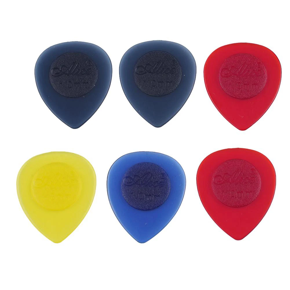 6pcs Electric Bass Mediato Alice Stubby Guitar Picks Plectrums Large Stubbies Big Thickness 1mm 2mm 3mm Instrument Accessories