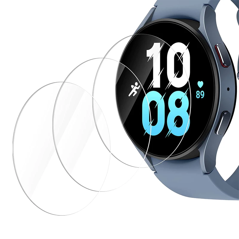 กระจกนิรภัยสําหรับ Samsung Galaxy Watch 4/5/6 40 มม.44 มม.5pro 45 มม.HD ป้องกันหน้าจอสําหรับคลาสสิก 42 มม.46 มม.43 มม.47 มม.
