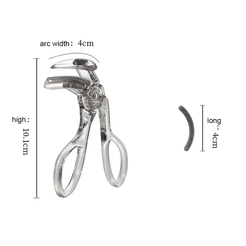 広角ポータブルまつげカーラー、ワンクリップスタイリングツール、目を大きく見せる、操作が簡単なコーム歯まつげカーラー