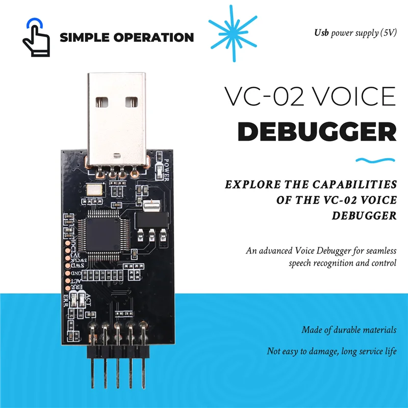 B04B-VC-02 Sprachdebugger AI Intelligentes Offline-Sprachmodul Spracherkennungssteuerung