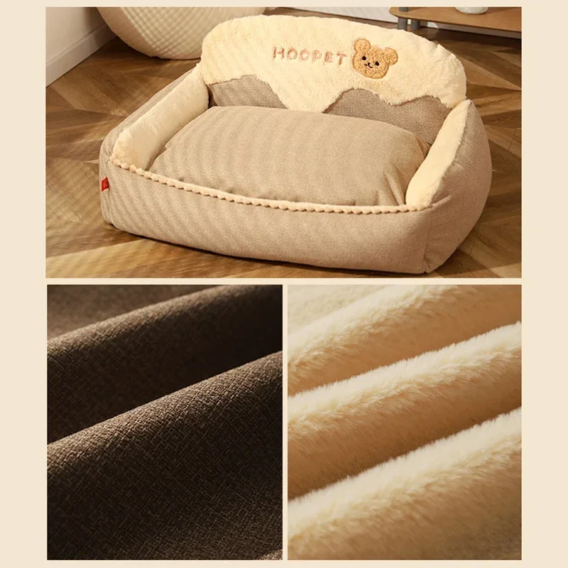 Dog Nest Winter Warm Large Dog Golden Hair Keji Seasonal Universal Pet Sleeping Cat Nest Removable and Washable Dog Bed pet item