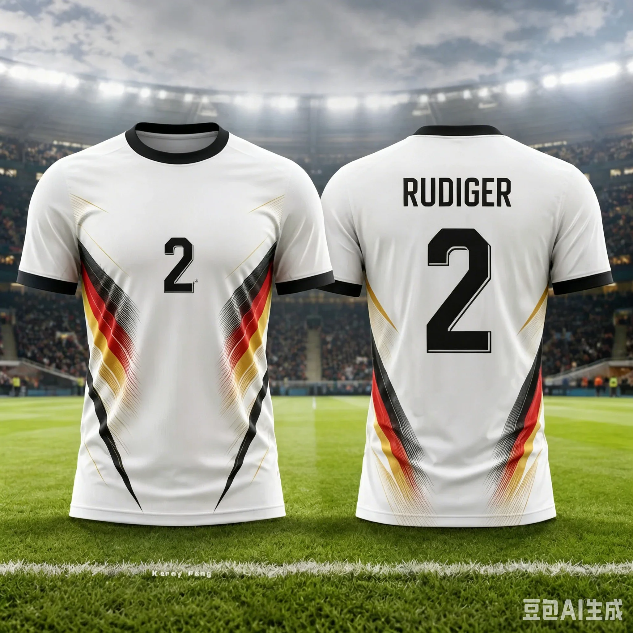 2026 Deutschland Fußballtrikot Schwarz Rot Gold Gestreiftes T-Shirt Nr. 2 7 8 9 10 14 26 Herren Atmungsaktives Schnelltrocknendes Fußball-Trainingsshirt Y2k – Detail 7
