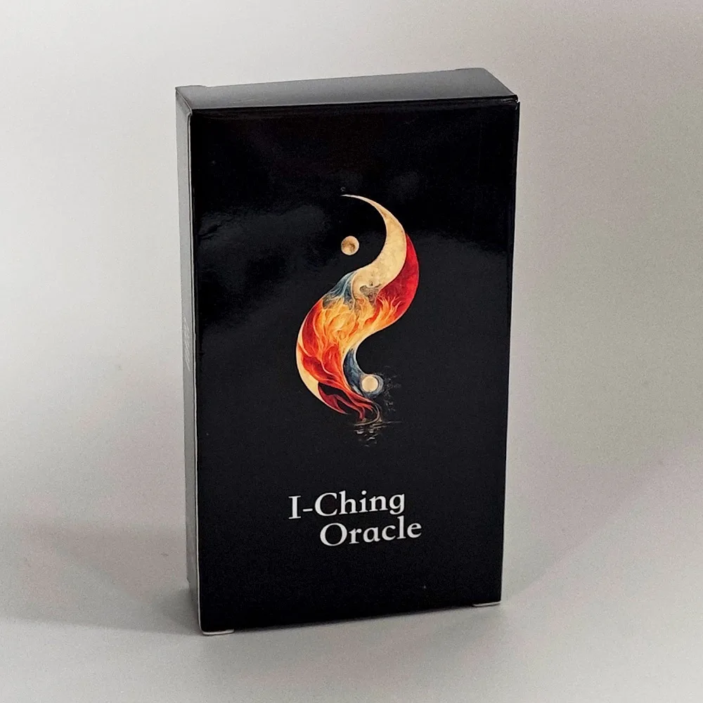 I-Ching Oracle Deck 64 Cards 10.3*6cm Traditional Ink Art Style Chinese Divination Tool for Spiritual Guidance and Meditation