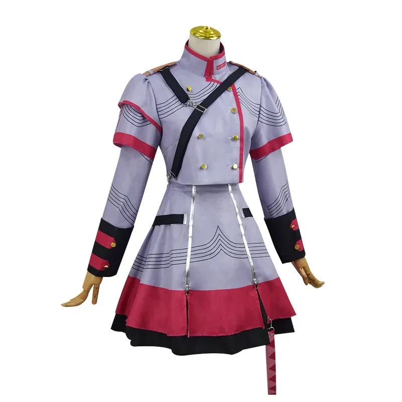 Vtuber synthesizer v Kasane Teto cosplay costume pink and blue outfits uniform Halloween party virtual singer full set for women