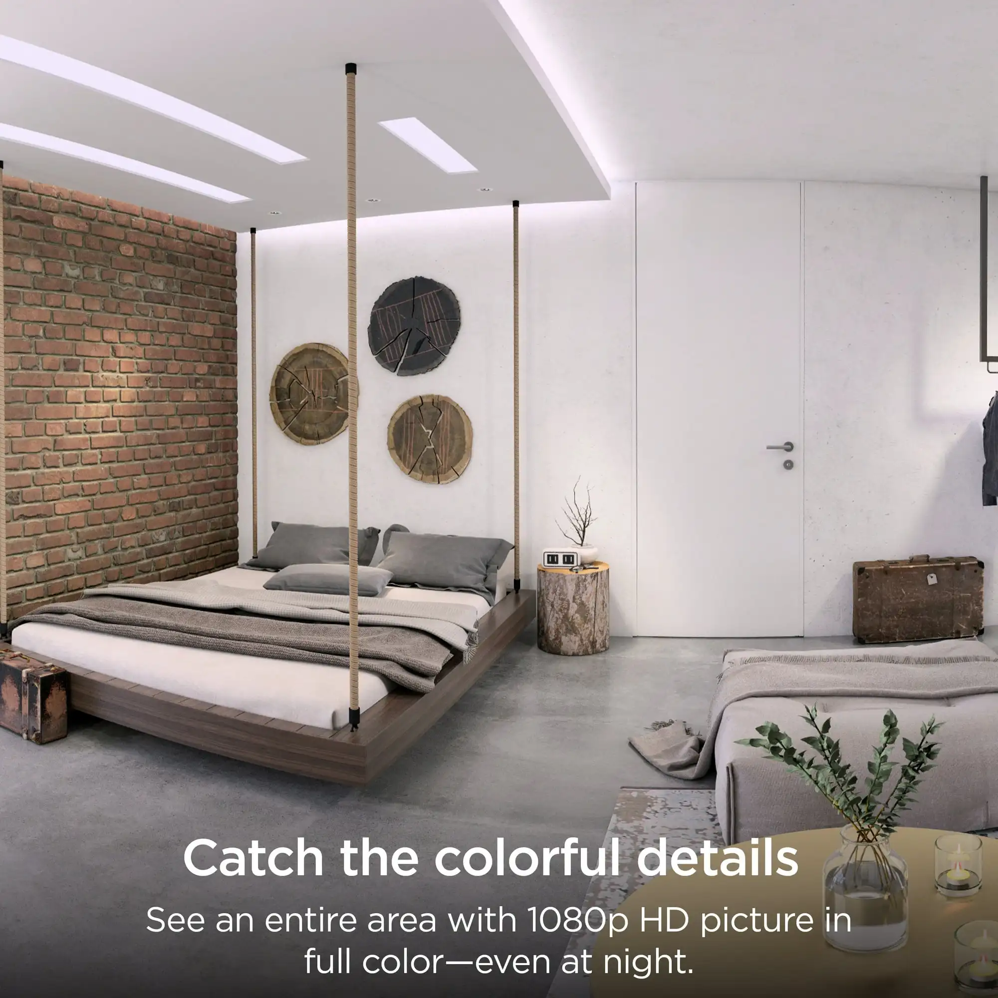 Câmera interna Roku Smart Home, Wi-Fi, Pacote 2®Connected - Wired Segurança Vigilância Camera, Movimento e Detecção De Som