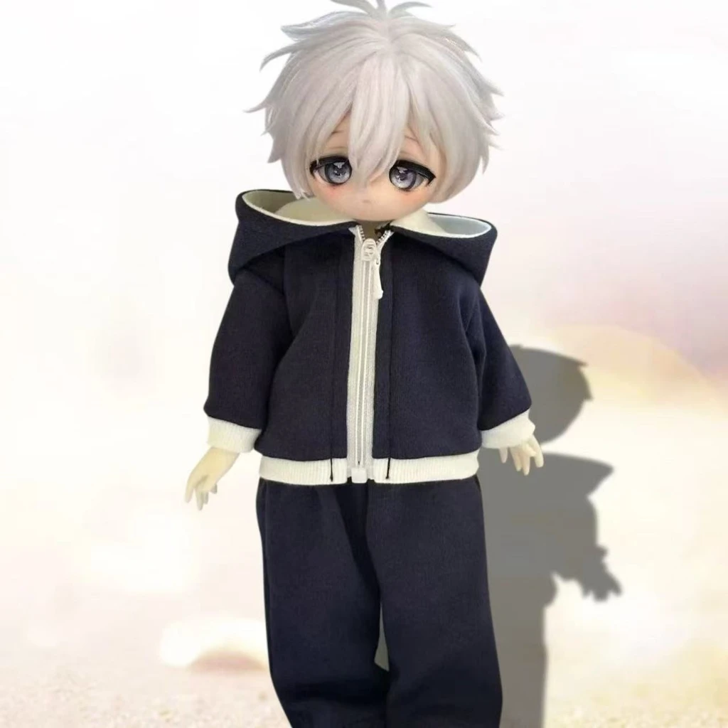 

1/6 1/4 Doll's Clothes Suit for 30/45cm Bjd Doll Sportswear Casual Style Top+pants Dress Up Toys Gift Doll Accessories, No Doll