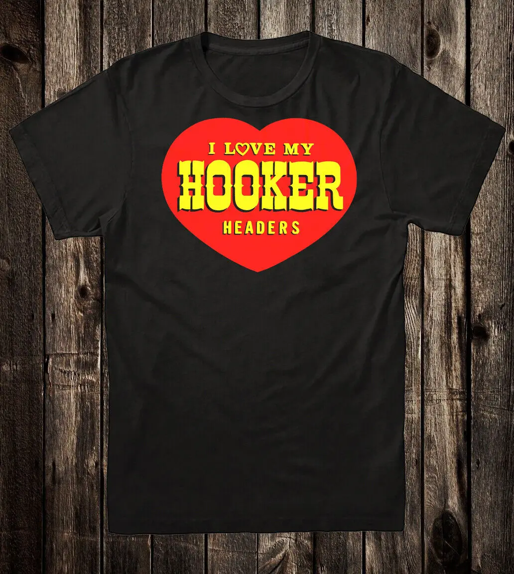 Hot Rod Tee T Shirt Drag Race Hooker Headers Heart Speed Shop Racing Nostalgia