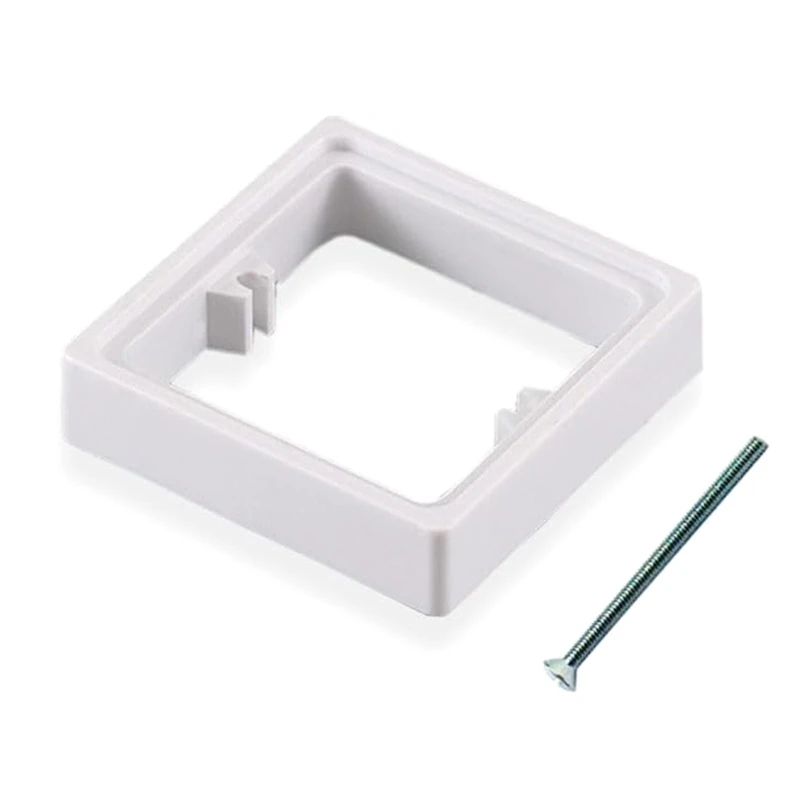 10-40mm Square Spacer Light Switches Surround Plastic for Single Light Switches Cover Plates for lushes Mount Back Pattress Box