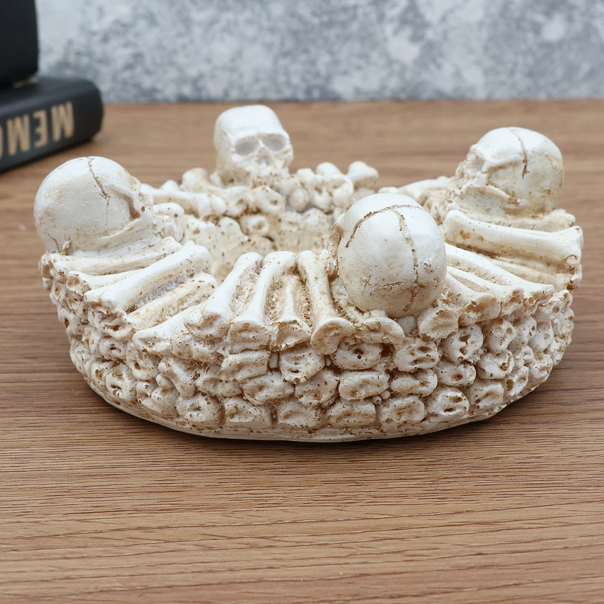 

Desk Decorations Aesthetic Decorative Skulls Ashtray Goth Supplies Bookshelf Halloween Outdoor Home Office Accessories