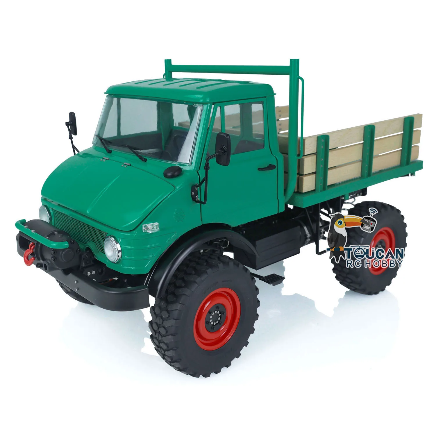 LESU 1/10 RC Off-Road 4X4 U406 Veicoli assemblati Verniciati Verde Radiocomando Auto Toucan Mini Camion Giocattoli per Ragazzi Thzh1429