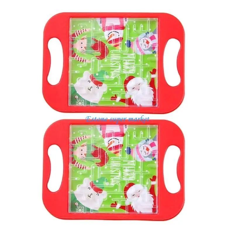 

090B 2Pcs Maze Game Balance Beads Toy Maze Walking Beads Toy Puzzle Games Toy Gifts