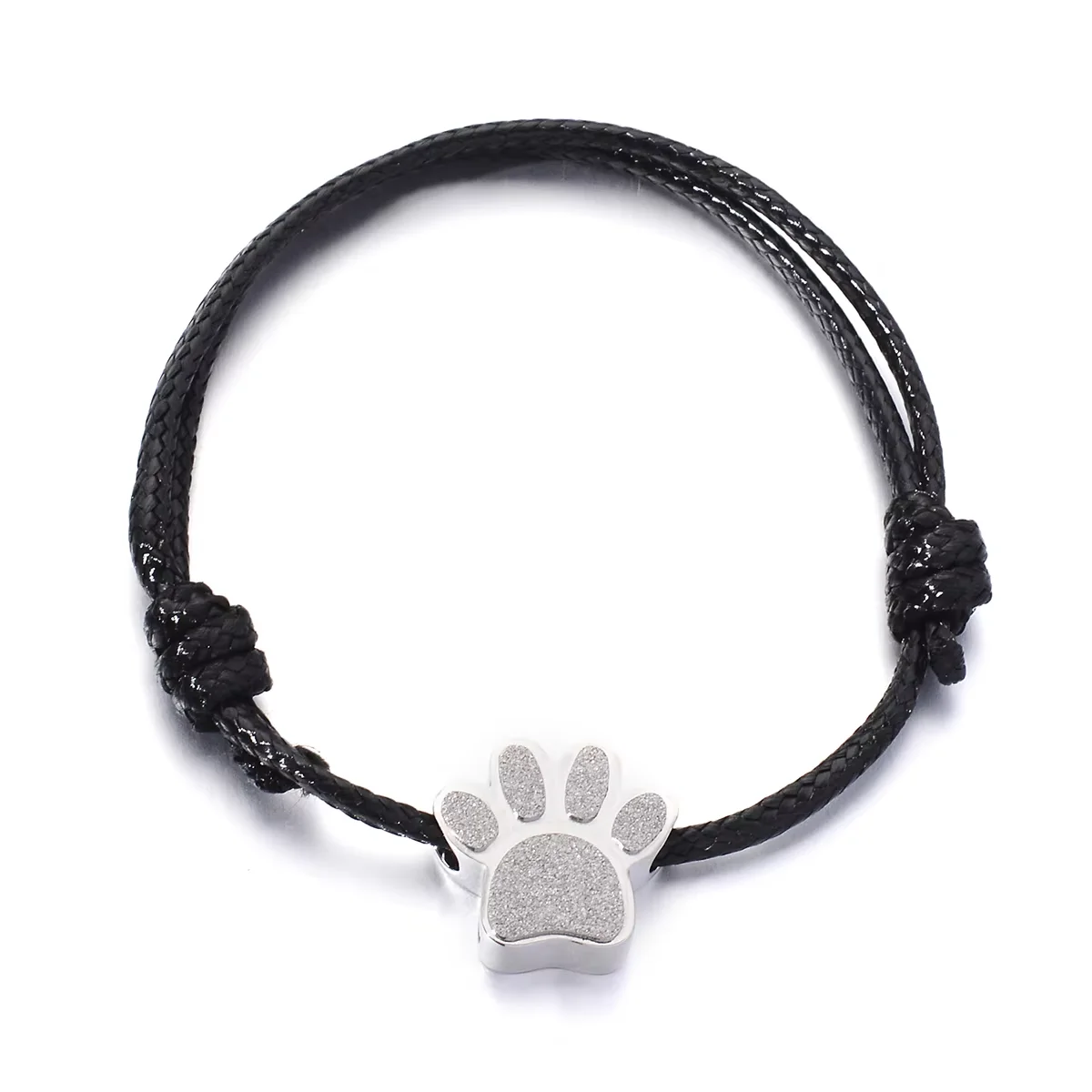 Pfotenabdruck-Armband für Asche für Frauen und Männer, Edelstahl-Andenken-Armband für die Aufbewahrung von menschlicher oder tierischer Asche. – Detail 9