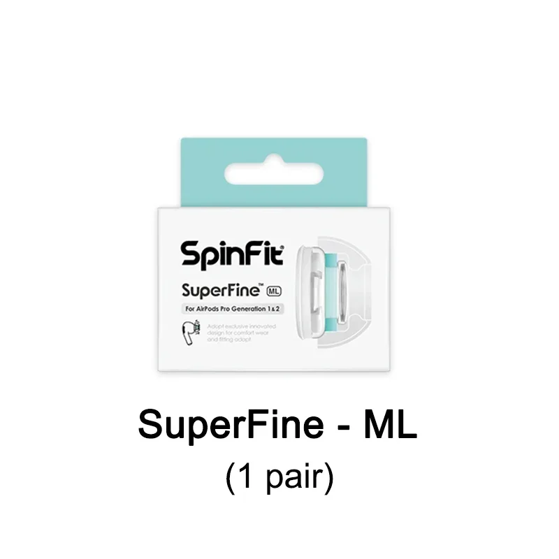 Spinfit SuperFine 特許取得済みイヤーチップ AirPods Pro 第 1 世代